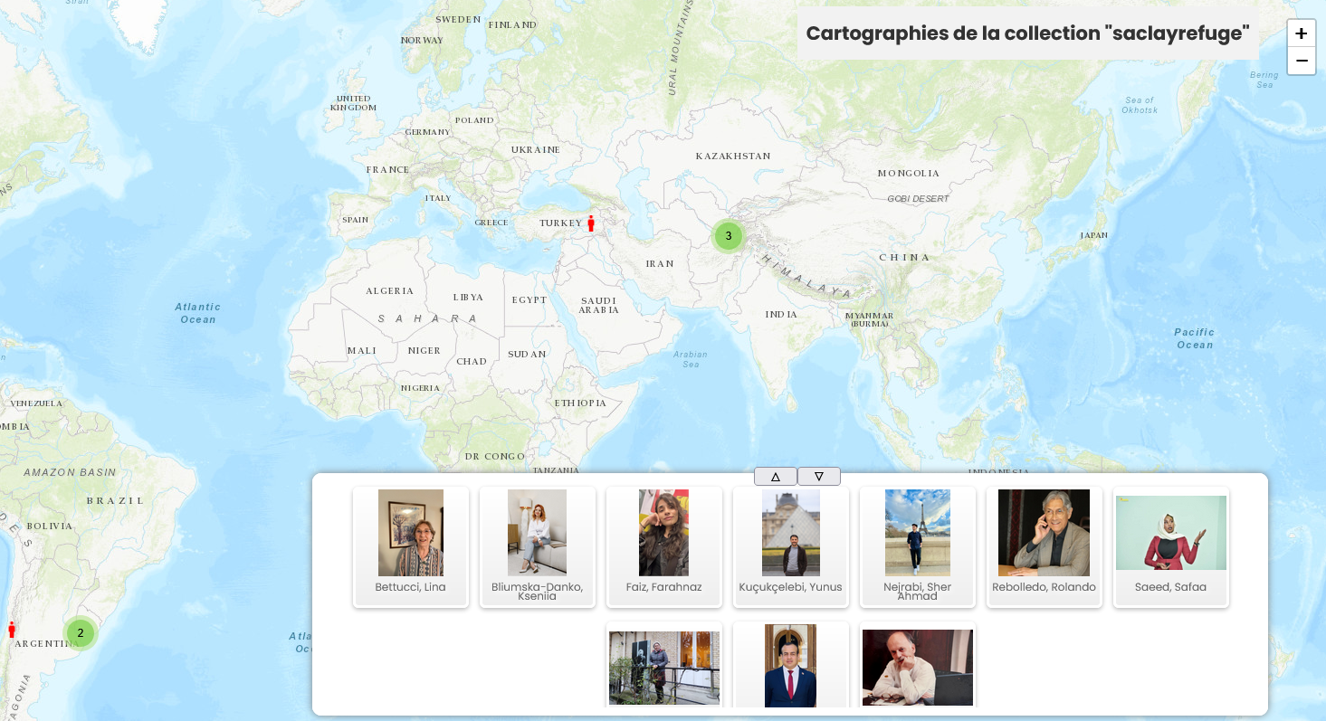 Carte interactive Heurist